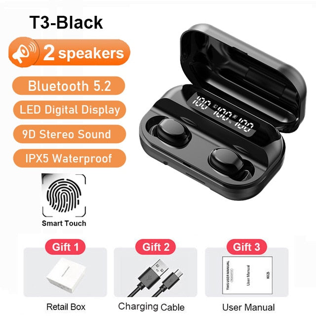 KINGSTAR TWS Earphones Wireless Bluetooth V5.2