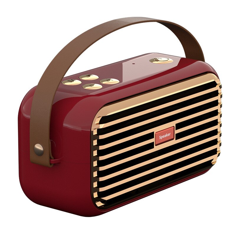Two-Speaker Bluetooth Speaker Wireless Retro Portable TV Computer Universal Outdoor A Variety Of Colors