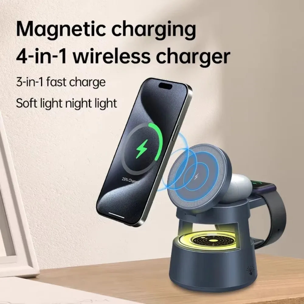 Wireless Charger with Bluetooth Speaker