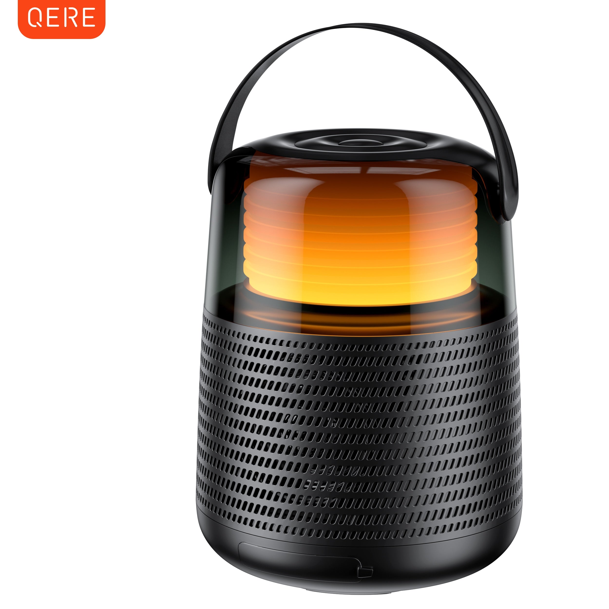 Portable Bluetooth Speaker 12 kinds color lights Night Light Atmosphere Lamps 57MM Loudspeaker QERE Multiple connection modes