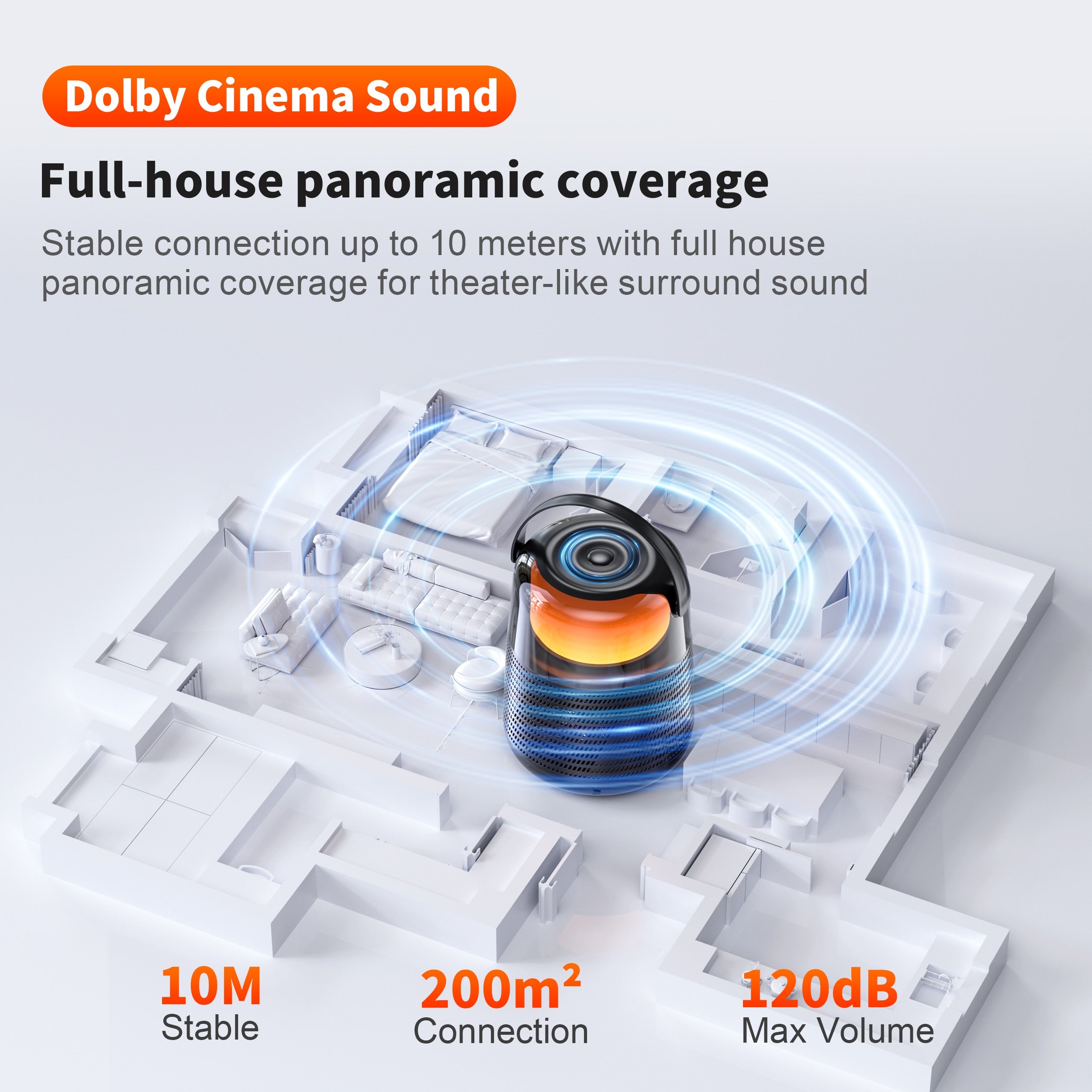 Portable Bluetooth Speaker 12 kinds color lights Night Light Atmosphere Lamps 57MM Loudspeaker QERE Multiple connection modes