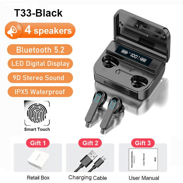 KINGSTAR TWS Earphones Wireless Bluetooth V5.2