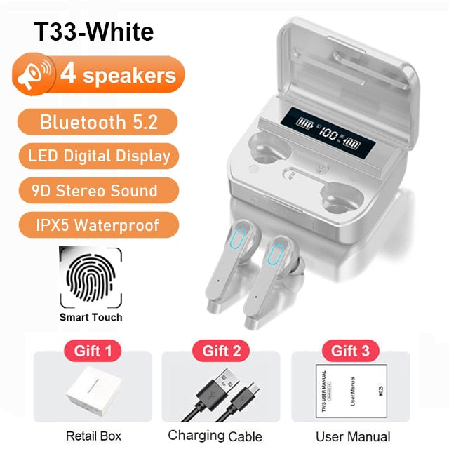 KINGSTAR TWS Earphones Wireless Bluetooth V5.2