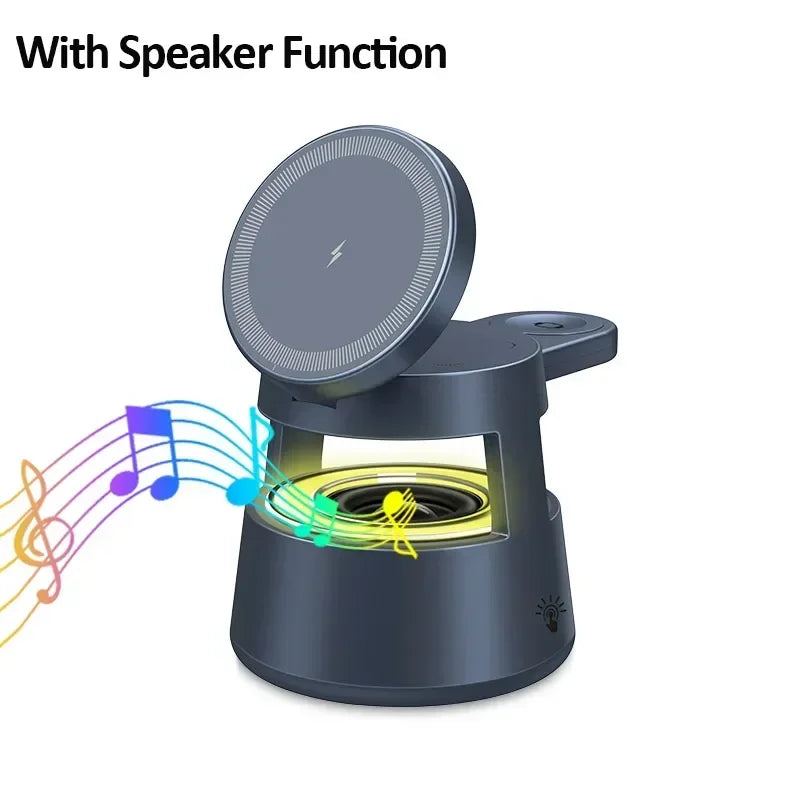 Wireless Charger with Bluetooth Speaker